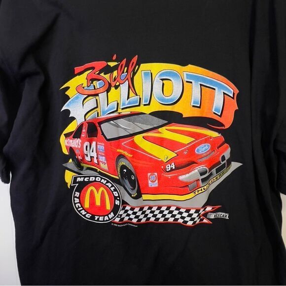 Bill Elliott NASCAR thunderbird McDonald's collab vtg 1995 to men's xl - Picture 8 of 14